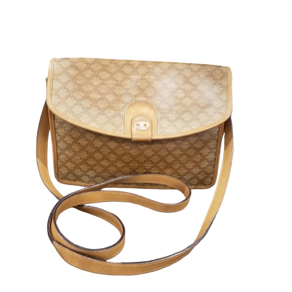 Celine Macadam Vintage Crossbody PVC Clutch Handbag Bag Purse - Picture 12 of 13